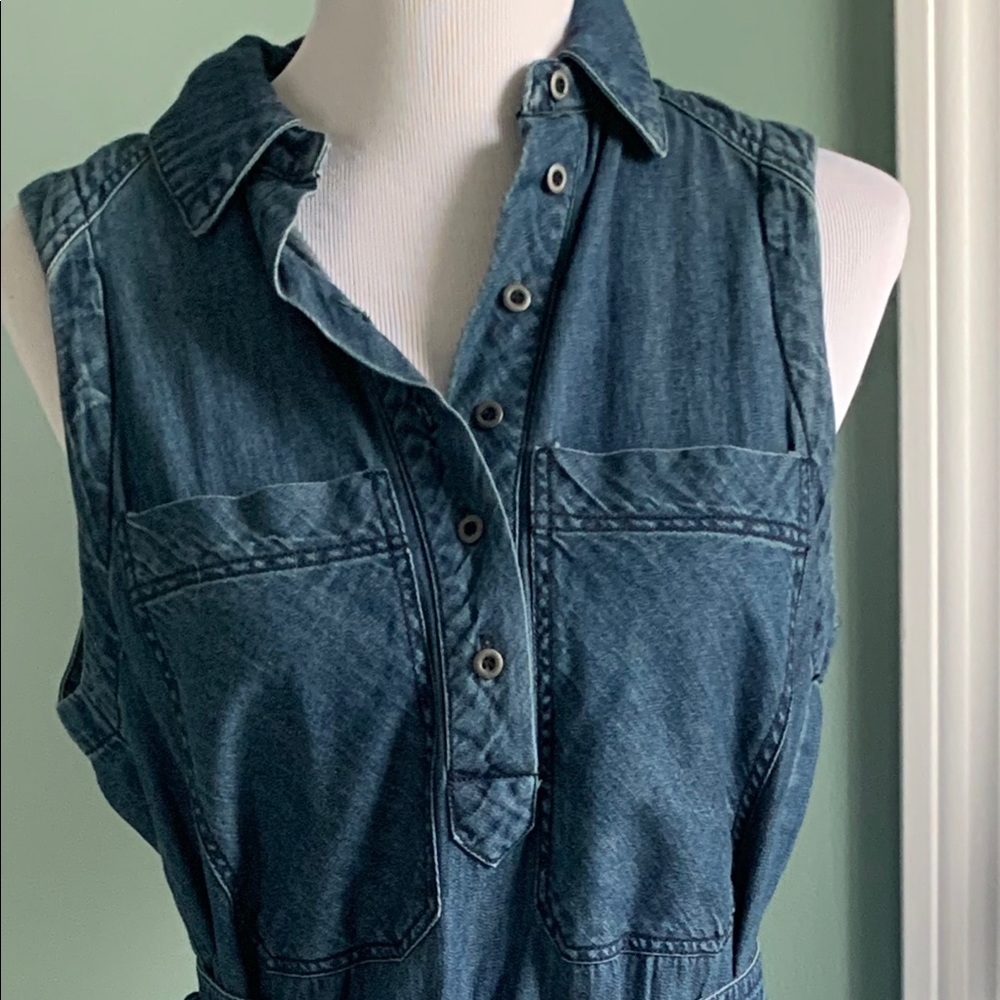 Denim Free People sleeveless dress